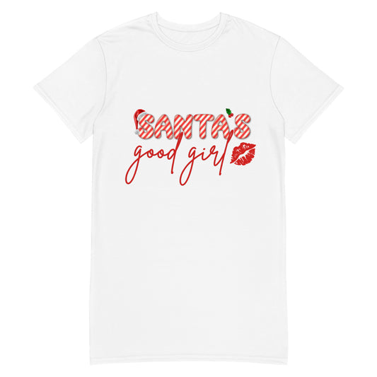 Santa's Good Girl T-shirt dress