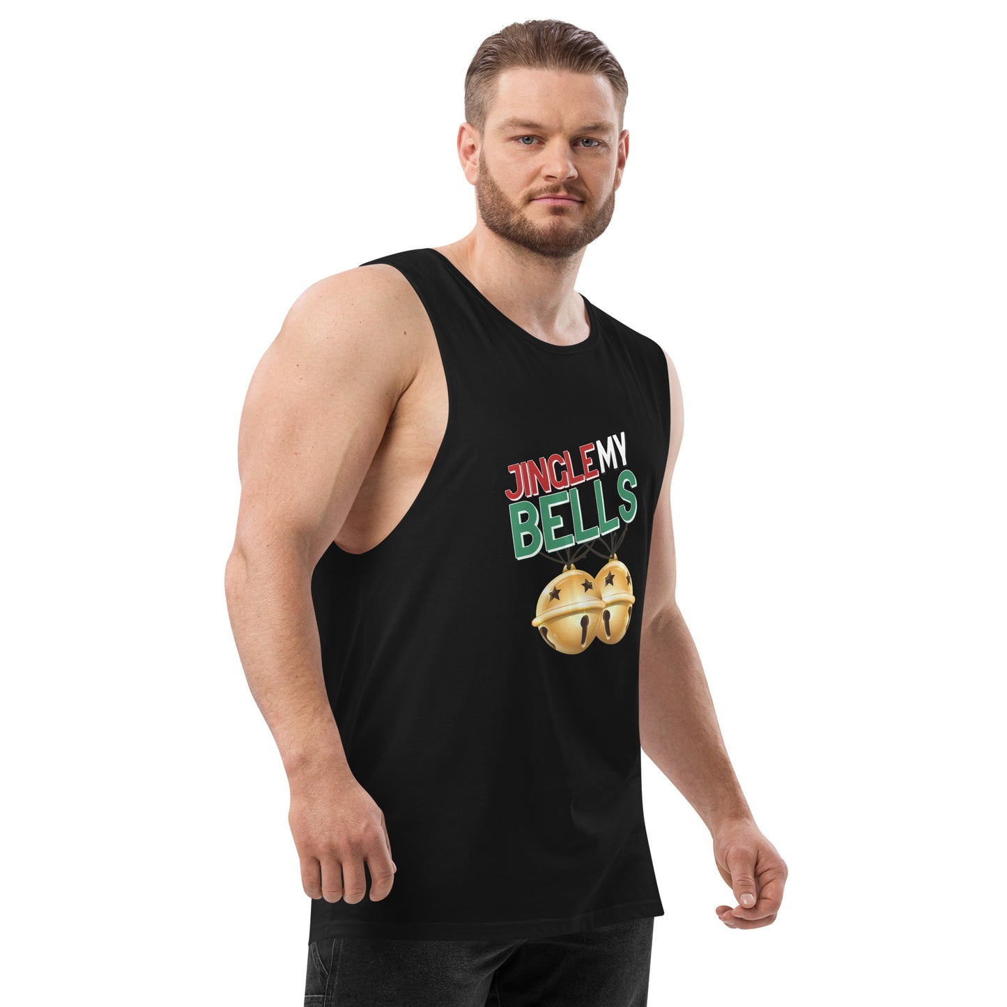 Jingle Bells - Men’s drop arm tank top