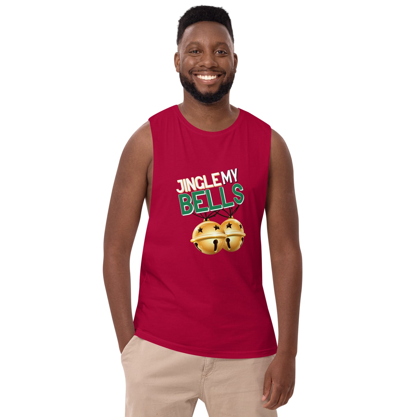 Jingle Bells - Men’s drop arm tank top