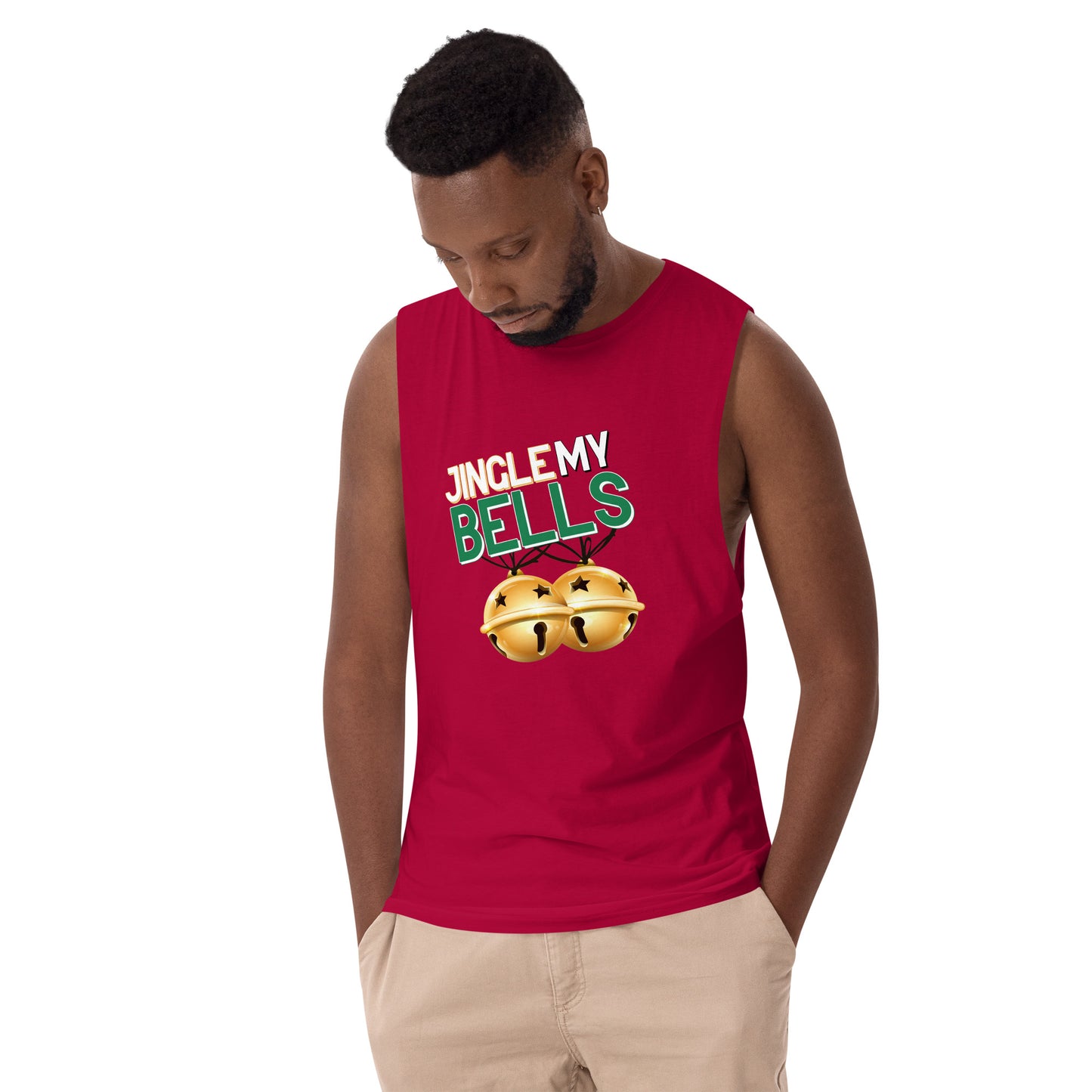 Jingle Bells - Men’s drop arm tank top