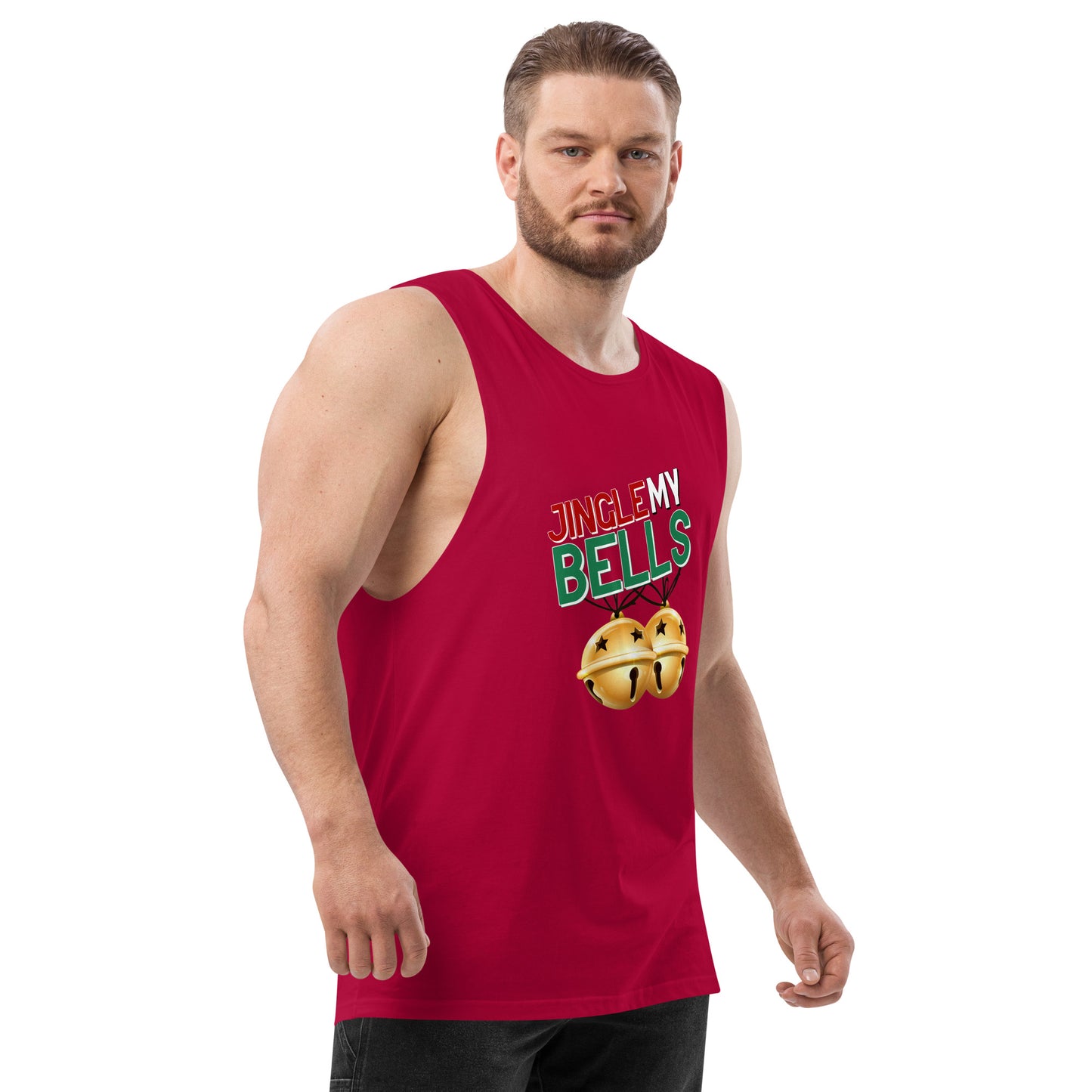 Jingle Bells - Men’s drop arm tank top