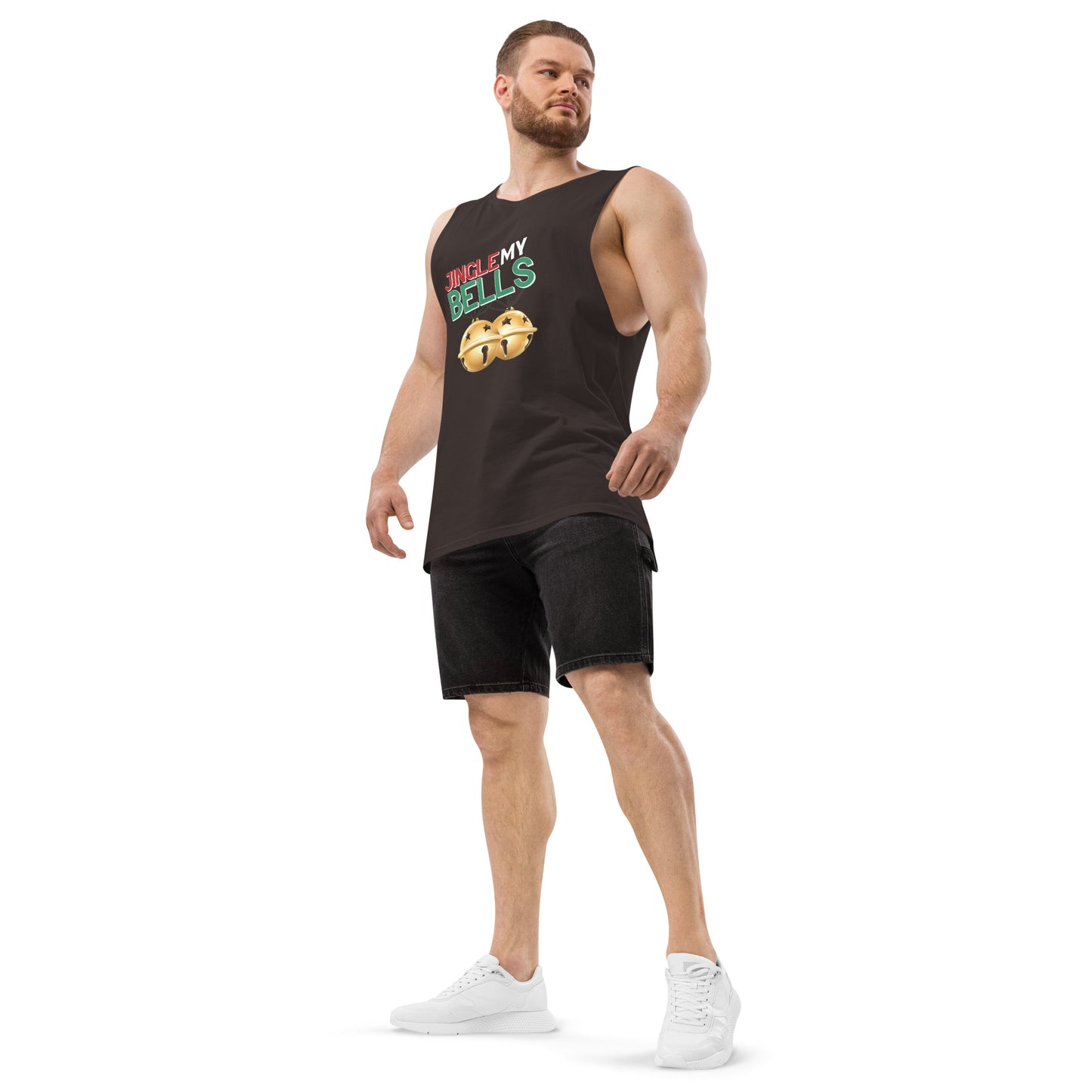 Jingle Bells - Men’s drop arm tank top