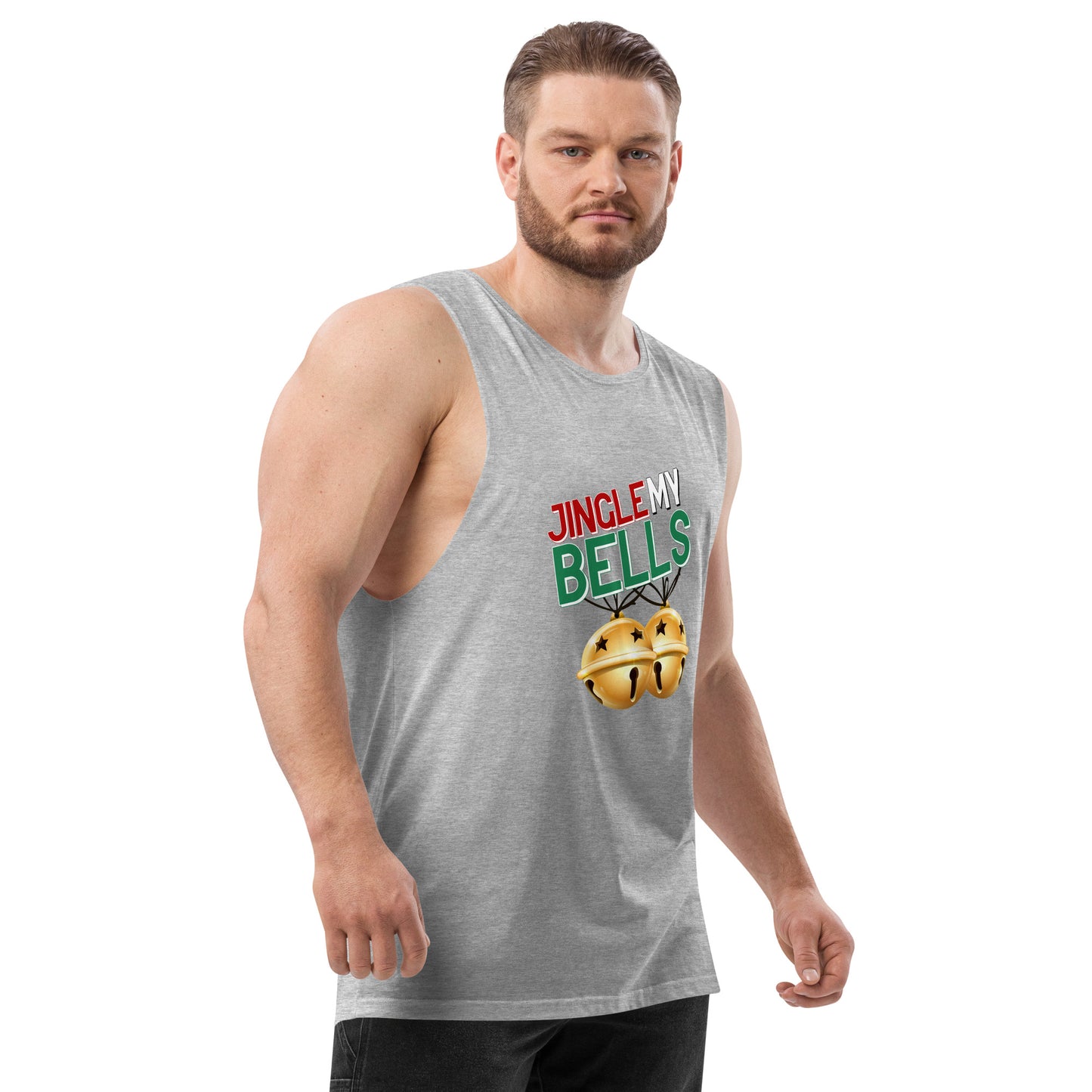 Jingle Bells - Men’s drop arm tank top