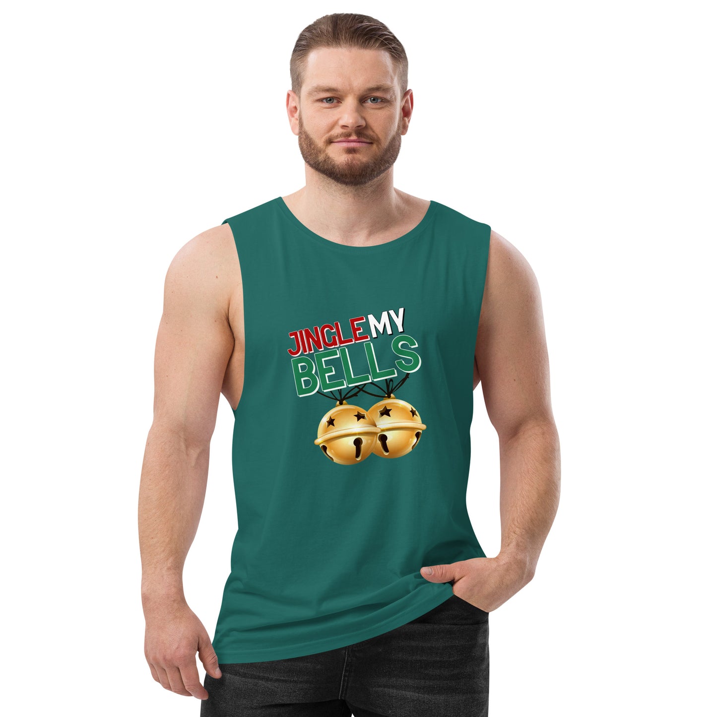 Jingle Bells - Men’s drop arm tank top