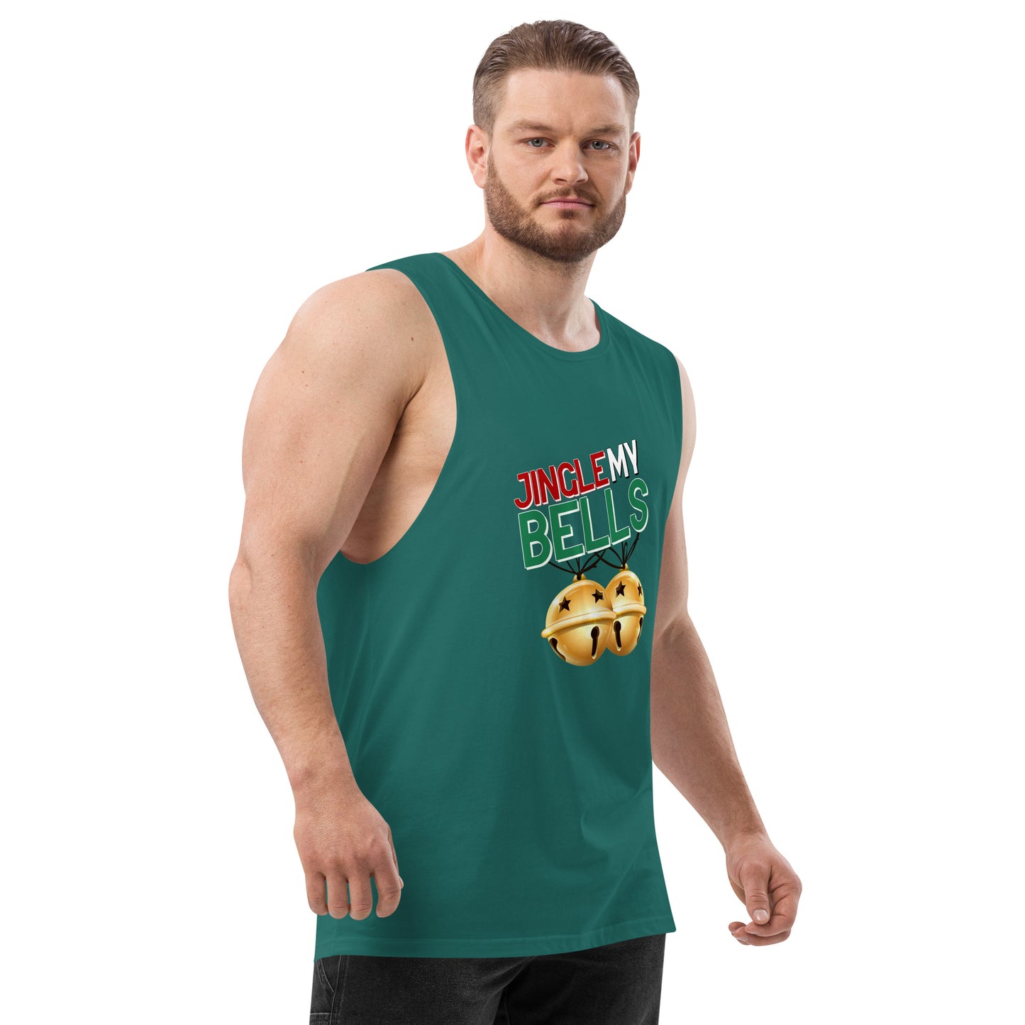 Jingle Bells - Men’s drop arm tank top