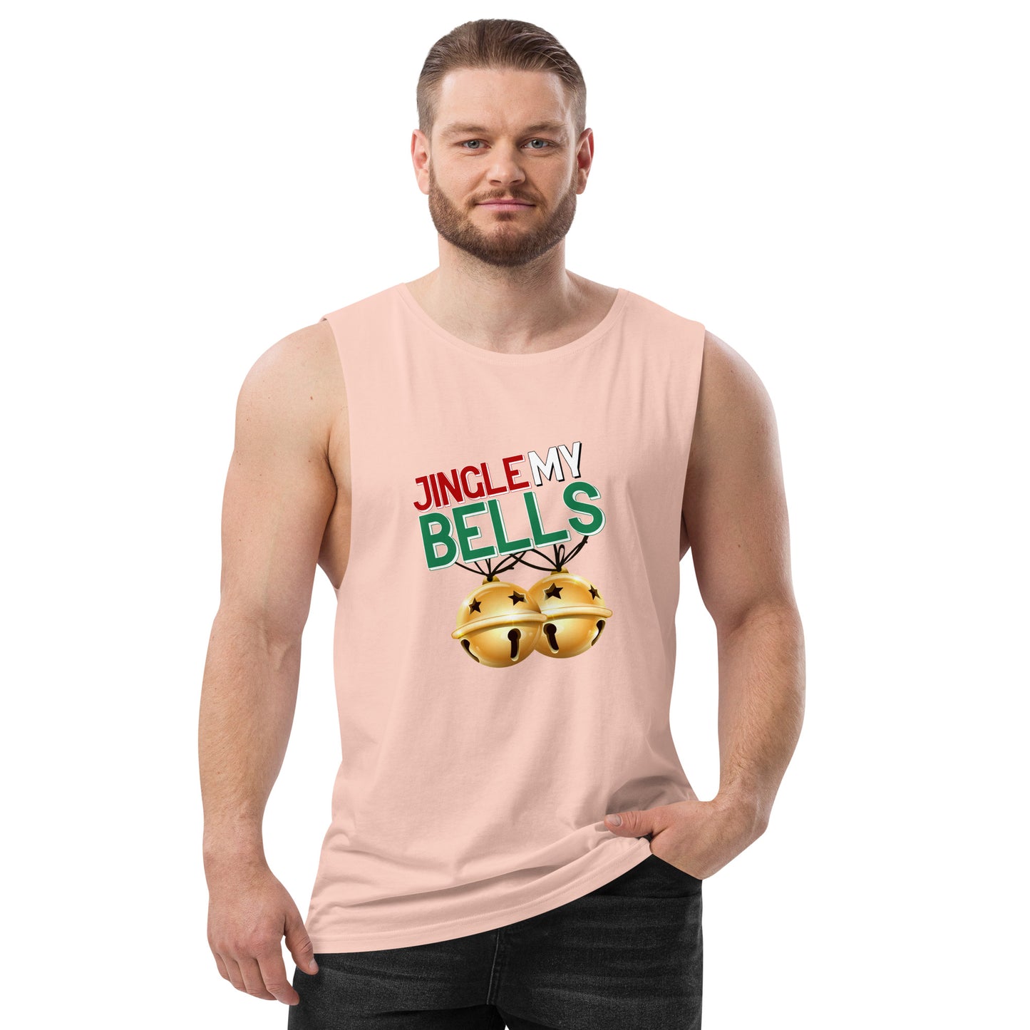 Jingle Bells - Men’s drop arm tank top