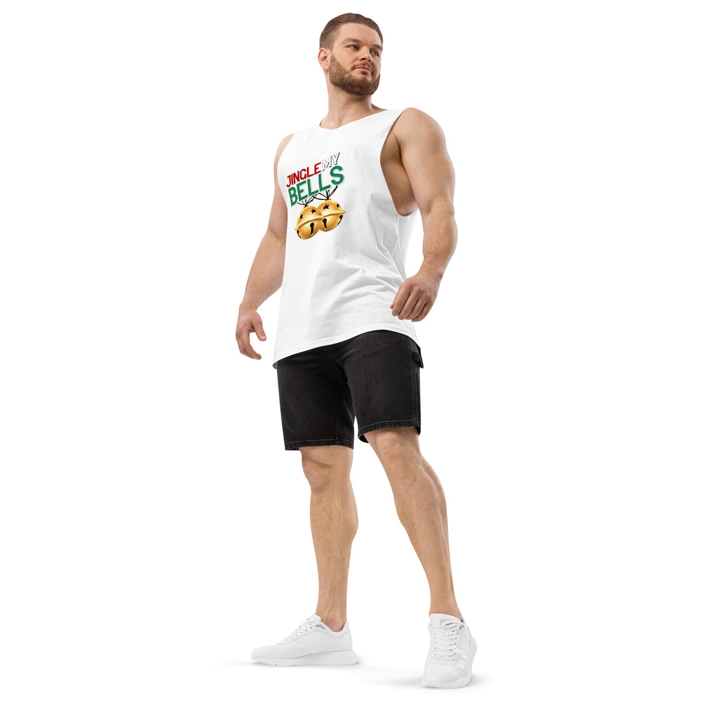 Jingle Bells - Men’s drop arm tank top