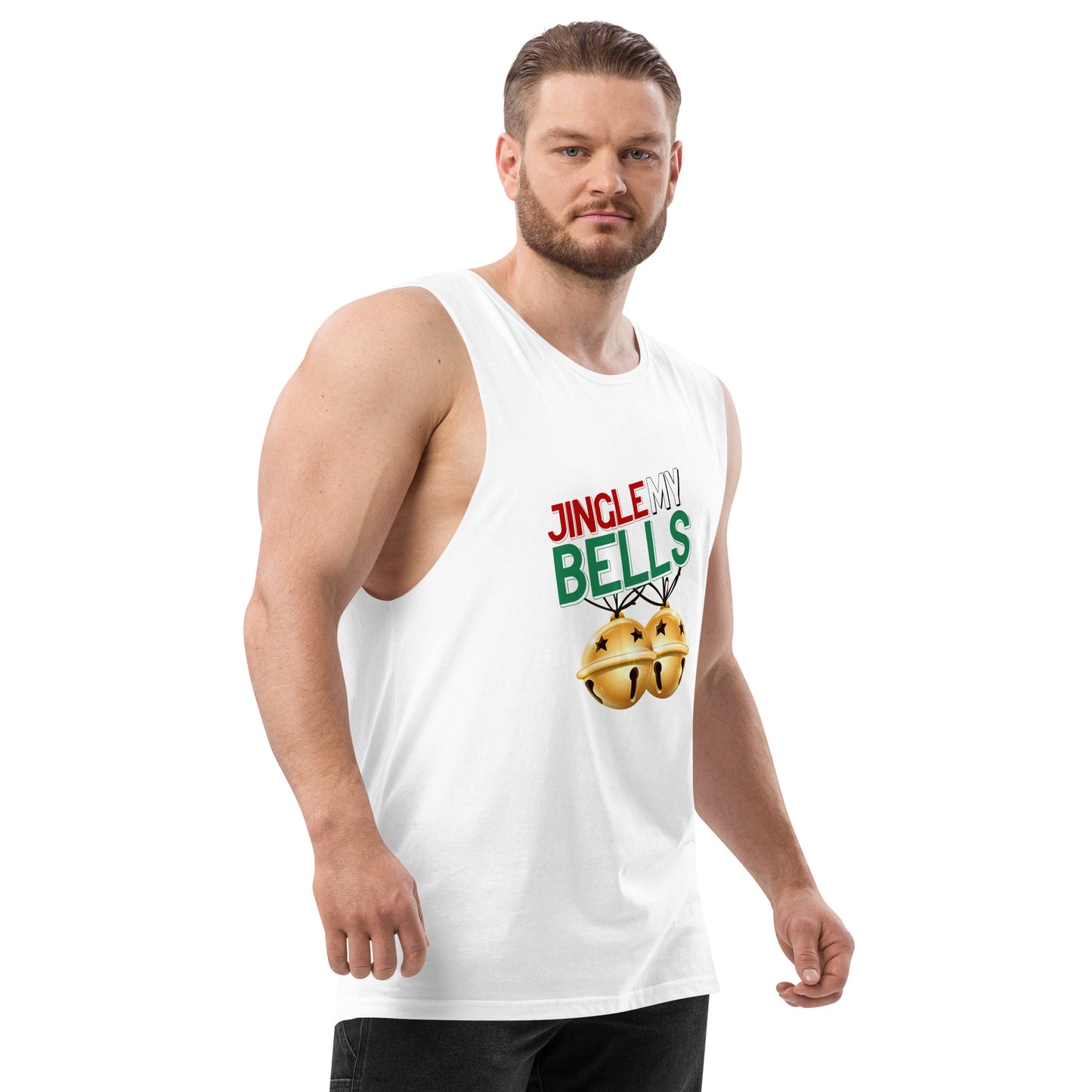 Jingle Bells - Men’s drop arm tank top