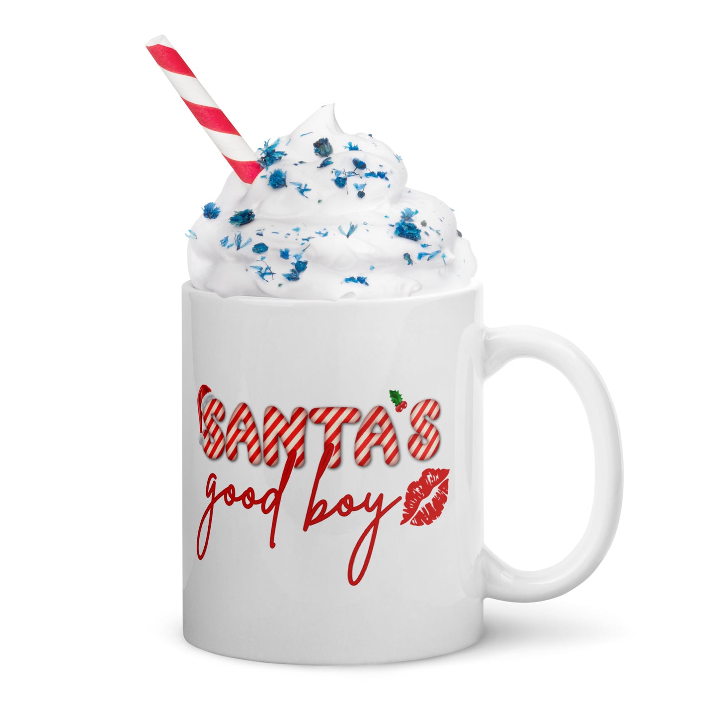 Santa's Good Boy - White glossy mug