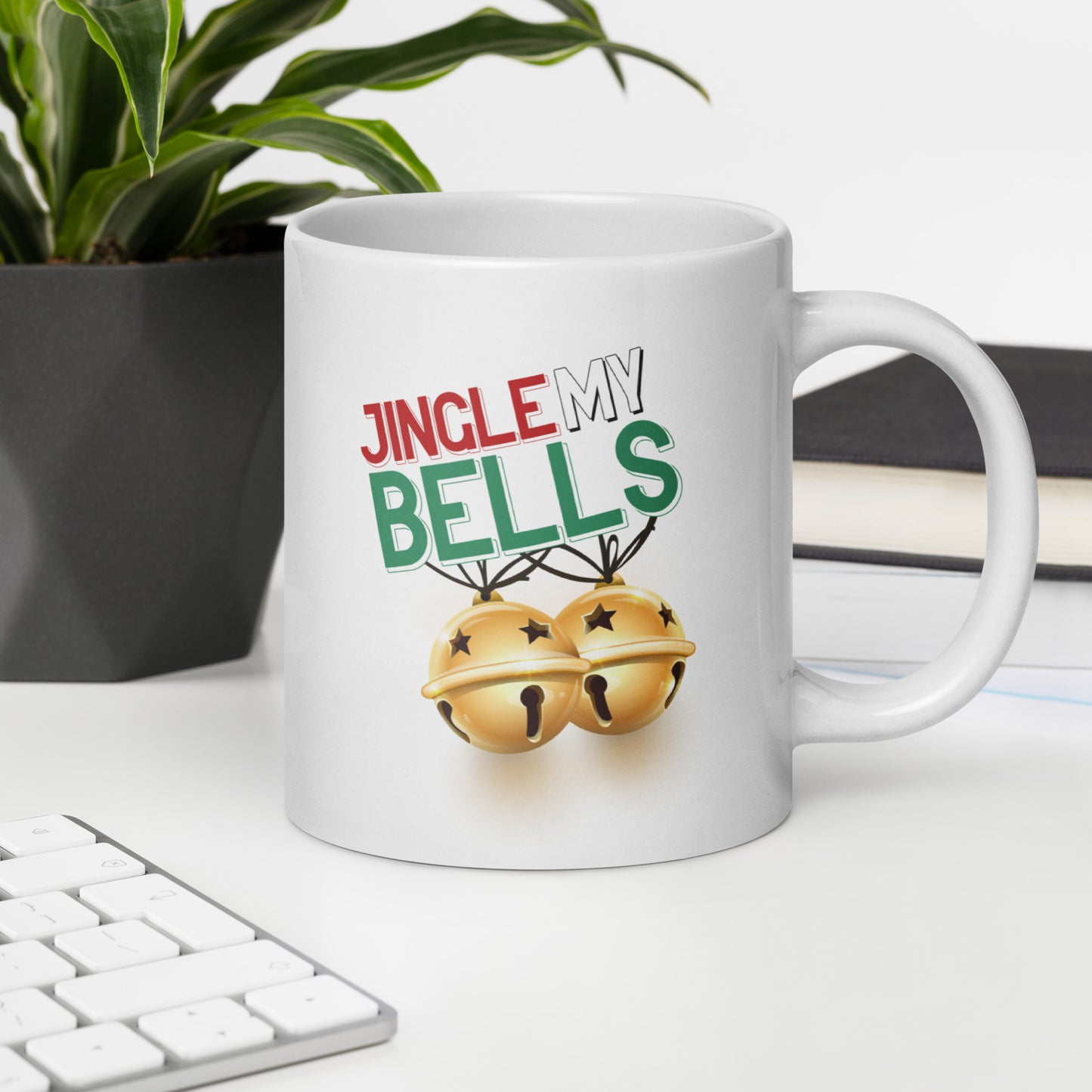 Jingle Bells - White glossy mug