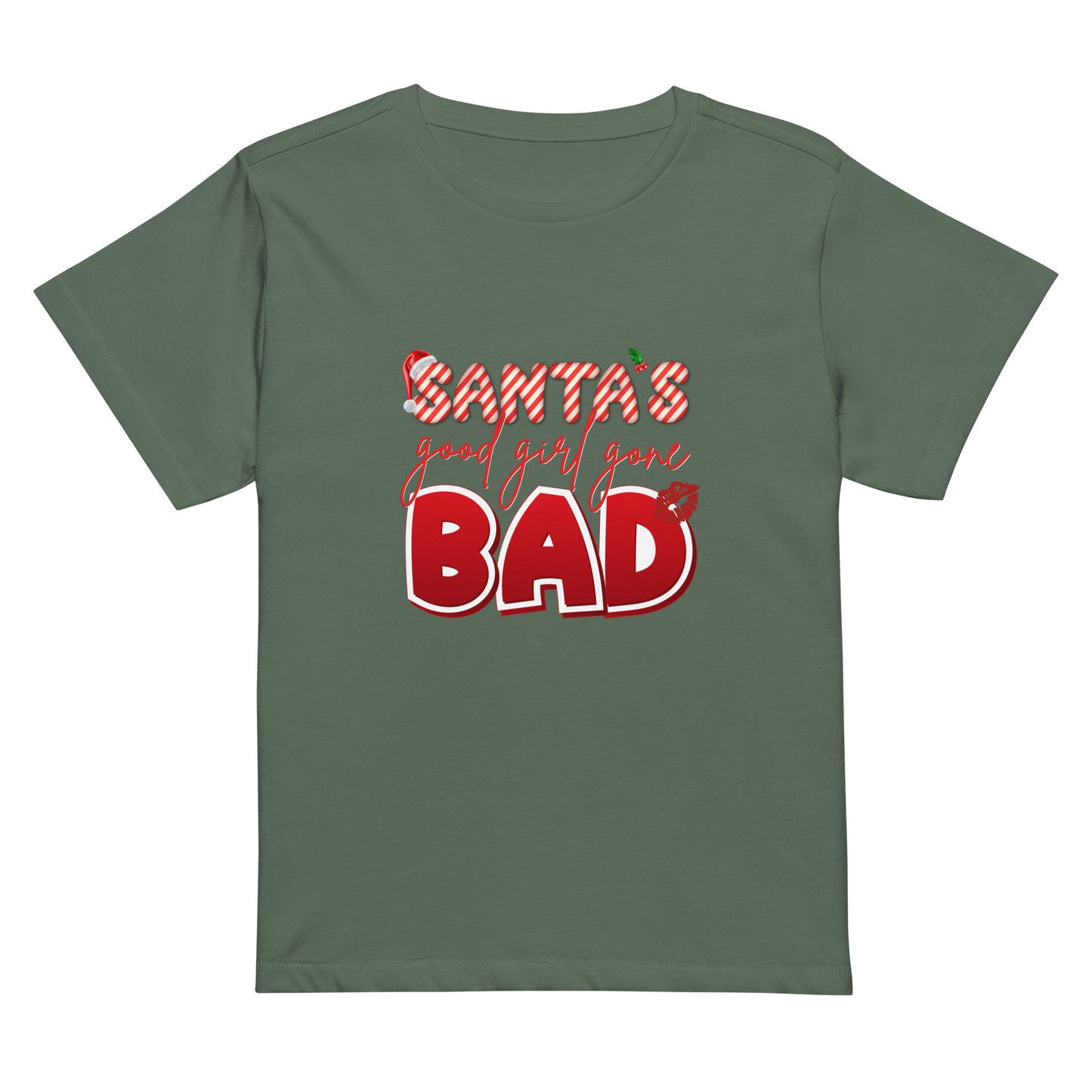 Santa's Good Girl Gone Bad - Women’s high-waisted t-shirt