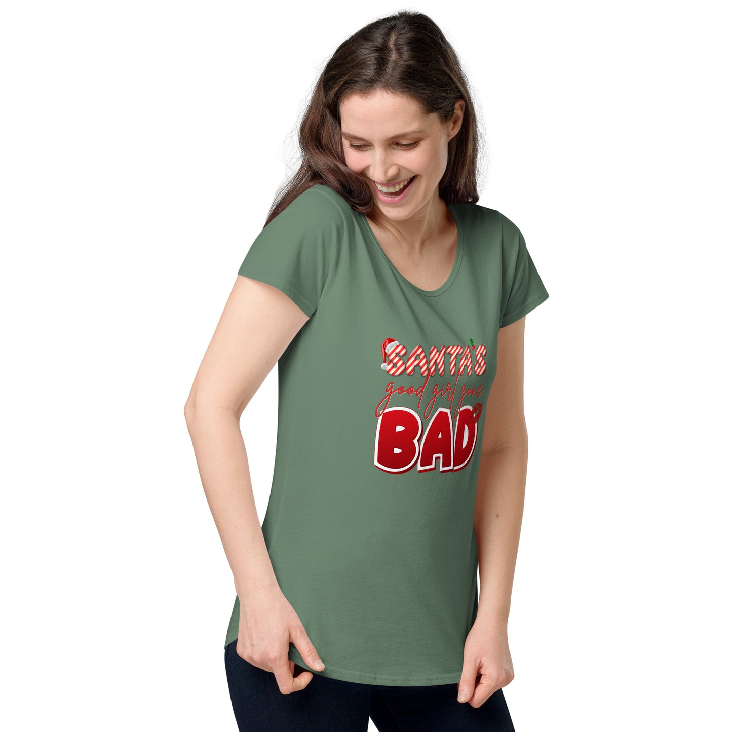 Santa's Good Girl Gone Bad - Women’s round neck tee